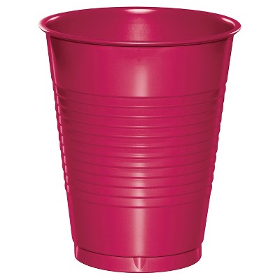 20ct Hot Magenta Pink Disposable Cups
