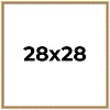 PosterPalooza | Square Classic Modern Gold Picture Frame - UV Acrylic, Foam Board Backing, Hanging Hardware - 2 of 4