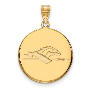 Black Bow Jewelry 14k Yellow Gold Longwood Lancers NCAA Large Pendant - 1 of 3