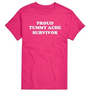 Men's - Instant Message - Tummy Ache Survivor Short Sleeve Graphic T-Shirt - 1 of 4