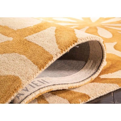 Luxurious Hand-Tufted Black Wool 6' x 9' Memory Foam Area Rug