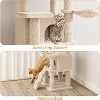 Tall Cat Tree Tower for Large Indoor Cats, Multi-Level Condo with Plush Perch & Sisal Posts - 4 of 4
