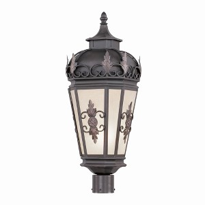 Livex Lighting Berkshire 1 - Light Post Light in  Bronze - 1 of 2