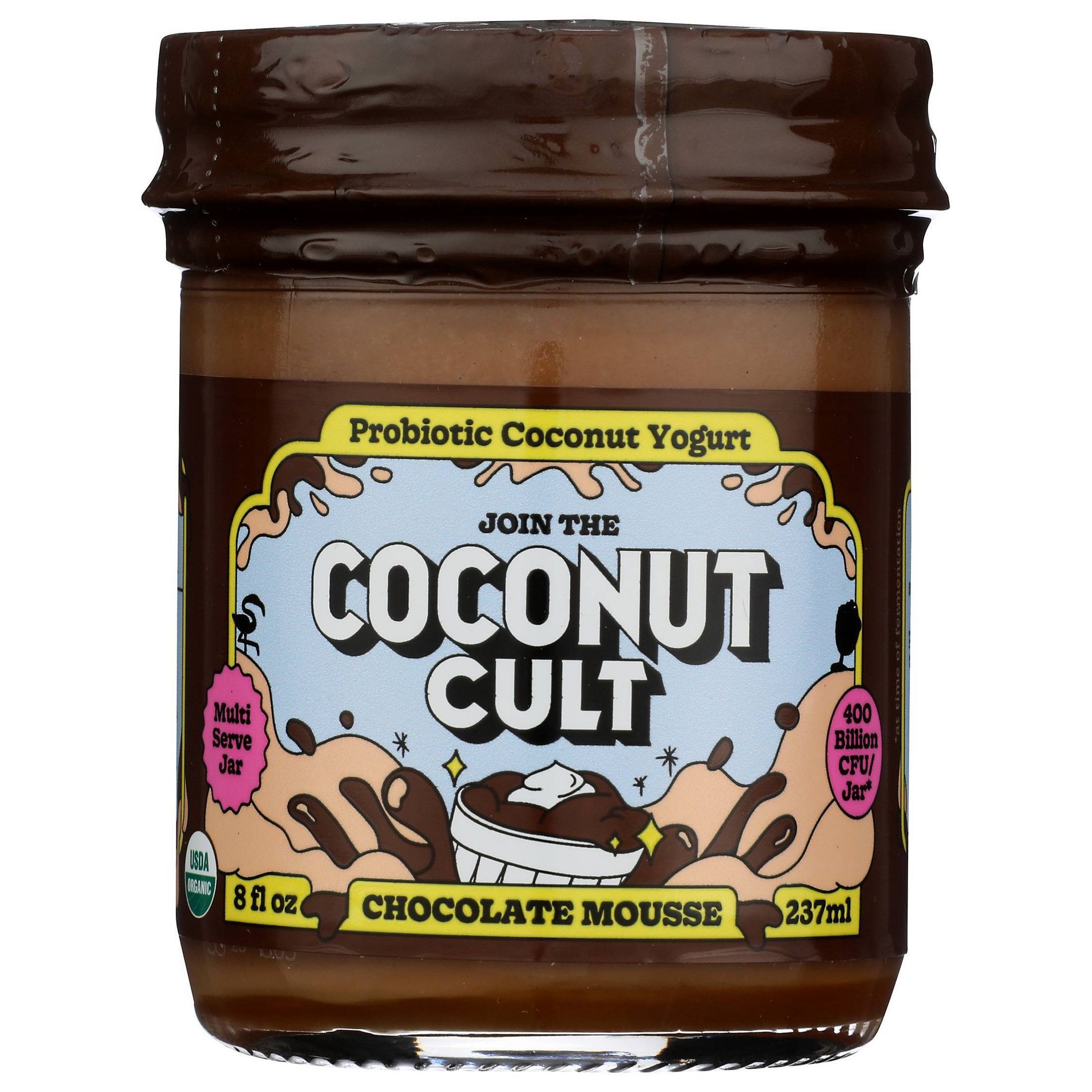 The Coconut Cult Organic Chocolate Mousse Coconut Yogurt 8Oz