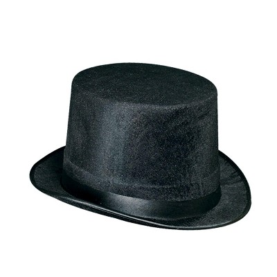 Beistle Dura-Form Vel Felt Top Hat One Size Black 60742-BK