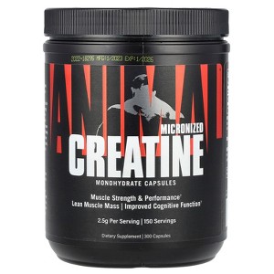 Animal Micronized Creatine, 300 Capsules (1,250 mg per Capsule) - 1 of 2