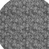 Gray Charcoal And Silver Floral Washable Indoor Outdoor Area Rug - 4 of 4