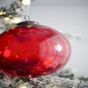 SEVOBAL Tree Ornaments Set of 3 Glass Hanging Balls with Glitter Finish for Christmas Tree and Living Room Holiday Decor, Red, 6"*6"*6" - 4 of 4