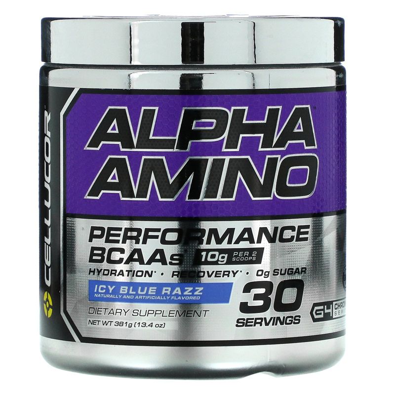 Cellucor Alpha Amino, Performance BCAAs, Icy Blue Razz, 13.4 oz (381 g), 1 of 4