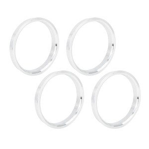 Unique Bargains 2.86inch OD Aluminium Alloy Car Hub Centric Rings Wheel Bore Spacer Silver Tone 4 Pcs - 1 of 4