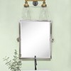 TEHOME Blakley Rectangular Metal Framed Pivot Wall Mounted Bathroom Vanity Mirror - 3 of 4