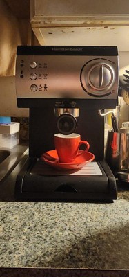 Hamilton Beach Espresso Maker with Milk Frother/Milk Steamer Negro 40715 -  Best Buy