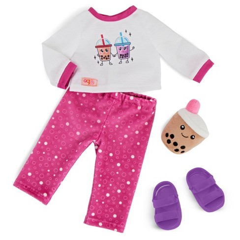 Our Generation Best Teas Pajama Outfit Bubble Tea Plush For 18 Dolls Target