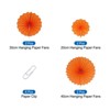 Unique Bargains Round Wall Decoration Hanging Paper Fans Party Set 6 Pcs - 3 of 4