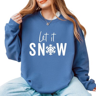 Simply Sage Market Let It Snow Sweatshirt - M - Slate