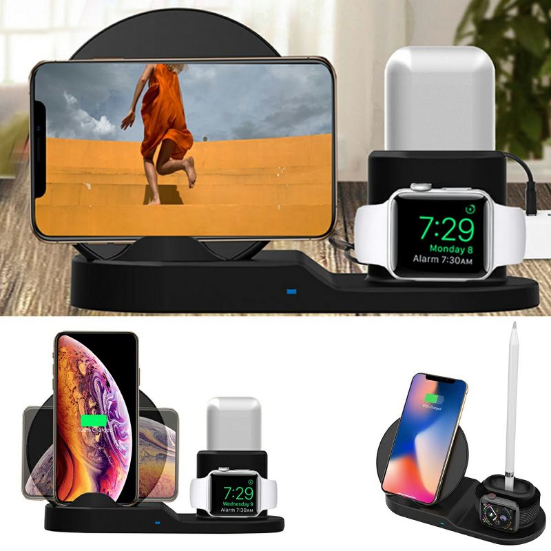 Link 3 in 1 Apple Wireless Charging Station for iPhone, Apple Watch and Airpods, 3 of 5