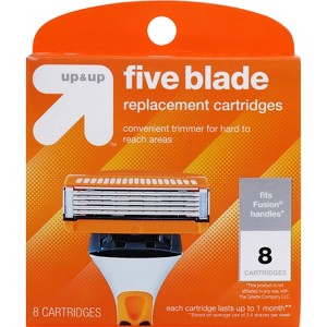 Men's Five Blade FITS Cartridges 8ct - up&up™ - 1 of 4