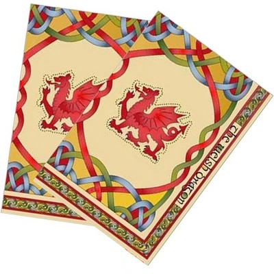 Slickblue 2-Pack Irish & Scottish Emblem Tea Towels – Soft Cotton with Celtic, Thistle & Shamrock Prints