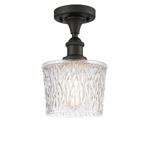 Niagra - 1 Light Semi-Flush Mount In Industrial Style-11 Inches Tall and 6.5 Inches Wide - 1 of 1