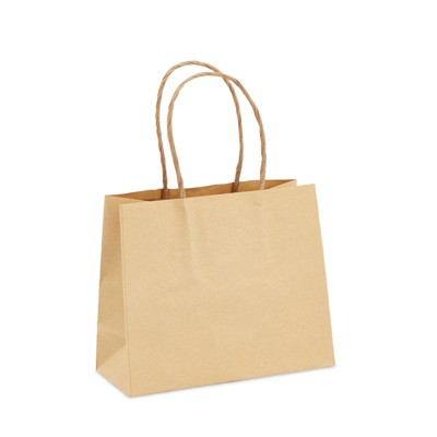 Brown Mini Kraft Paper Gift Bags with Handles, 50 Pack