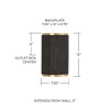 Capital Lighting Donovan 2 - Light Wall Light in  Black Stain/Matte Brass - 4 of 4