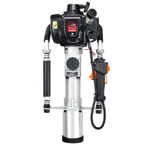 VEVOR 37.77cc Gas-Powered T Post Driver, 4-Stroke Engine Gasoline Fence Piling Pounder, with 3 Post Driving Head(45/55/88 mm) , Silver - 1 of 4