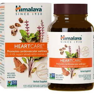 Himalaya HeartCare, Cholesterol and Blood Pressure Supplements, 720mg, 120 Capsules, 1 Month Supply - 1 of 4