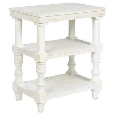 target white accent table