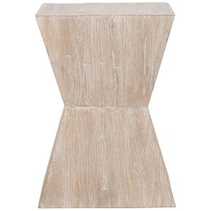 Noatak Side Table - Pickled Oak - Safavieh. - 1 of 4