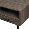 Okak Modern Hairpin-Leg Coffee Table with Storage Minimalist Design, Ready-to-Assemble - 2 of 4