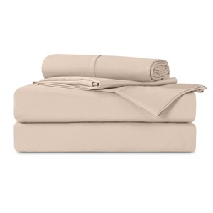 Dreamguard 4pc King 1200 Thread Count Hypoallergenic Moisture-Wicking Sheet Set Cream - 1 of 4