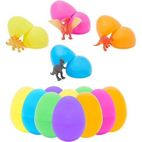 Blue Panda 24 Pack Prefilled Easter Eggs with Mini Dinosaur Toys, Dino Egg Hunts for Kids Birthday Party Favors, Basket Filler, Gifts and Prizes - image 1 of 4