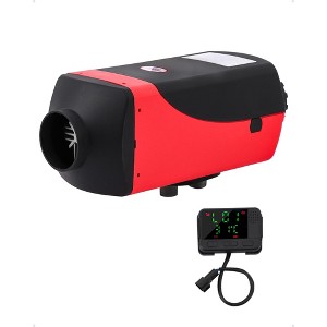 12V 8KW Diesel Heater with 10L tank and muffler. Includes LCD thermostat and remote control, perfect for trucks, trailers, boats, and RVs. - 1 of 4
