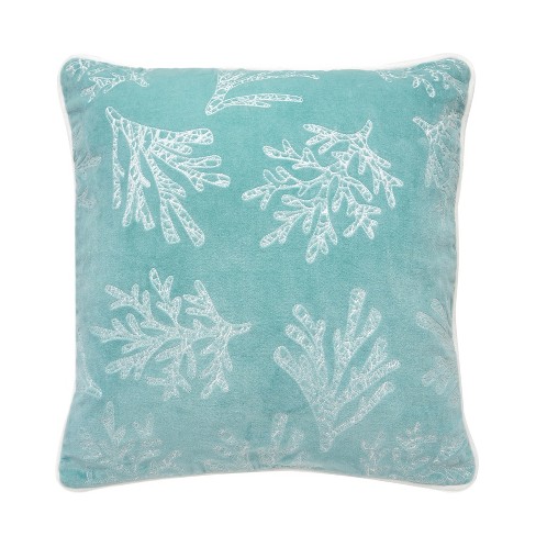 Panne Velvet Coral Decorative Pillow