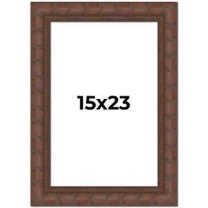 PosterPalooza | 15x23 Wide Bamboo Picture Frame, UV Acrylic, 4 Finishes - Brown, Black, Silver, and Natural - 1 of 4