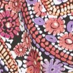 black multi watercolor paisley