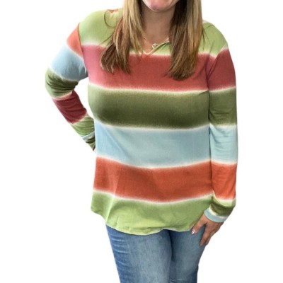 Women's Striped Hoodie - honeyme