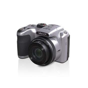 Minolta 20 Mega Pixels 26x Optical Zoom Digital Camera with 1080p FHD Video, Silver