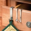 Spectrum Diversified Over the Cabinet Door Hook, 2 Count (Pack of 1), Brushed Nickel - 3 of 4