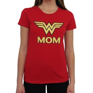 Womens Wonder Woman Mom T-Shirt - 1 of 4