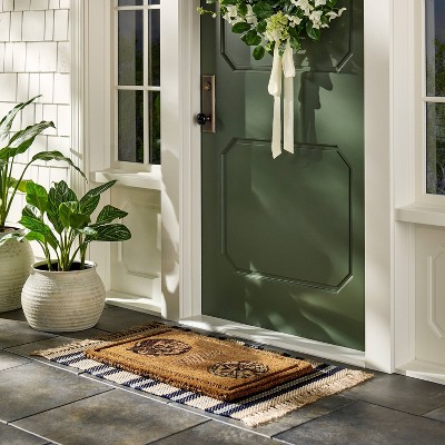 Embossed Seashells Coir Doormat - Thumbnail 2