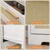 10 Drawer Dresser for Bedroom, 59'' Rattan Dresser TV Stand for 55, 65, 70 TVs, Boho Chest of Drawers with Large Tabletop & Gold Handles - 4 of 4