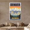 Denver Travel Poster by Jim Zahniser Unframed Wall Canvas - iCanvas - 3 of 4