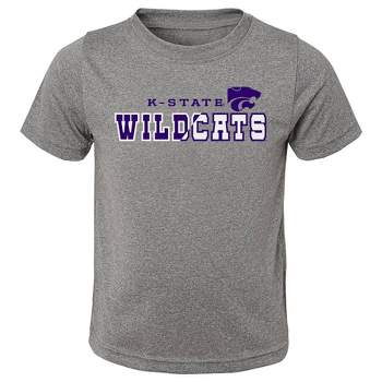 NCAA Kansas State Wildcats Boys' Heather Gray Poly T-Shirt