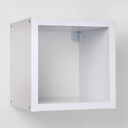 Single Cube Bookshelf White Threshold, Single Tier Bookcase
