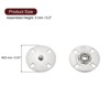 Unique Bargains Alloy Invisible Durable High Hardness Buckle Fasteners Press Studs Buttons 5 Pcs - 2 of 4