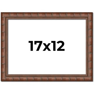 PosterPalooza | 17x12 Modern Bamboo Picture Frame, UV Acrylic, 5 Finishes - 1 of 4