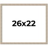 PosterPalooza | 26x22 Thin Barnwood Picture Frame, UV Acrylic, 2 Finishes - Grey and Black - 2 of 4