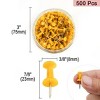 Unique Bargains Plastic Head Push Pins Thumbtacks for Home Office Bulletin Board Crafts 500 Pcs - 4 of 4