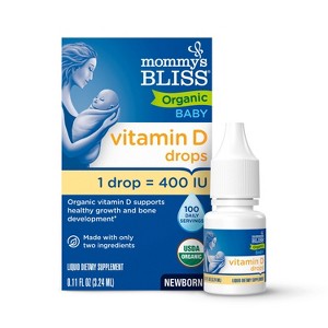 Mommy's Bliss Baby Organic Vitamin D Drops - 0.11oz (100 Servings) - 1 of 4